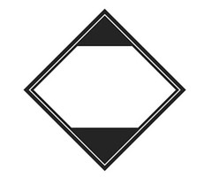 500 Uline S-17372 Hazardous Black White Labels Blank 4-1/4″ X 4-1/4″ Roll