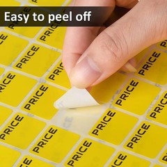 2464 Pieces Garage Sales Stickers Yellow Preprinted Pricing Labels Yard Sale Pri