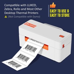 2.25″ x 1.25″ Direct Thermal Labels, Permanent Adhesive Barcode Address Label…