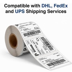 4×6 Thermal Shipping Labels Direct Thermal 500 Labels Roll Strong Adhesive BPAF