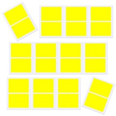 12 Sheets/Pack Color Coding Labels Rectangular Moving Labels Moving Sticker