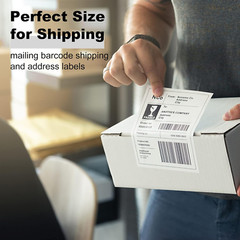 Sticker Paper, 8.5″ X 11″ Full Sheet Label Stickers for Laser Inkjet Printer, S