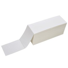 4000-60000 Fanfold 4 x 6 Direct Thermal Barcode Shipping Labels for Zebra 2844