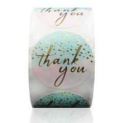Thank You Stickers Small Business (1.5″ Round, 400 Label Per Roll) by Modern 5th