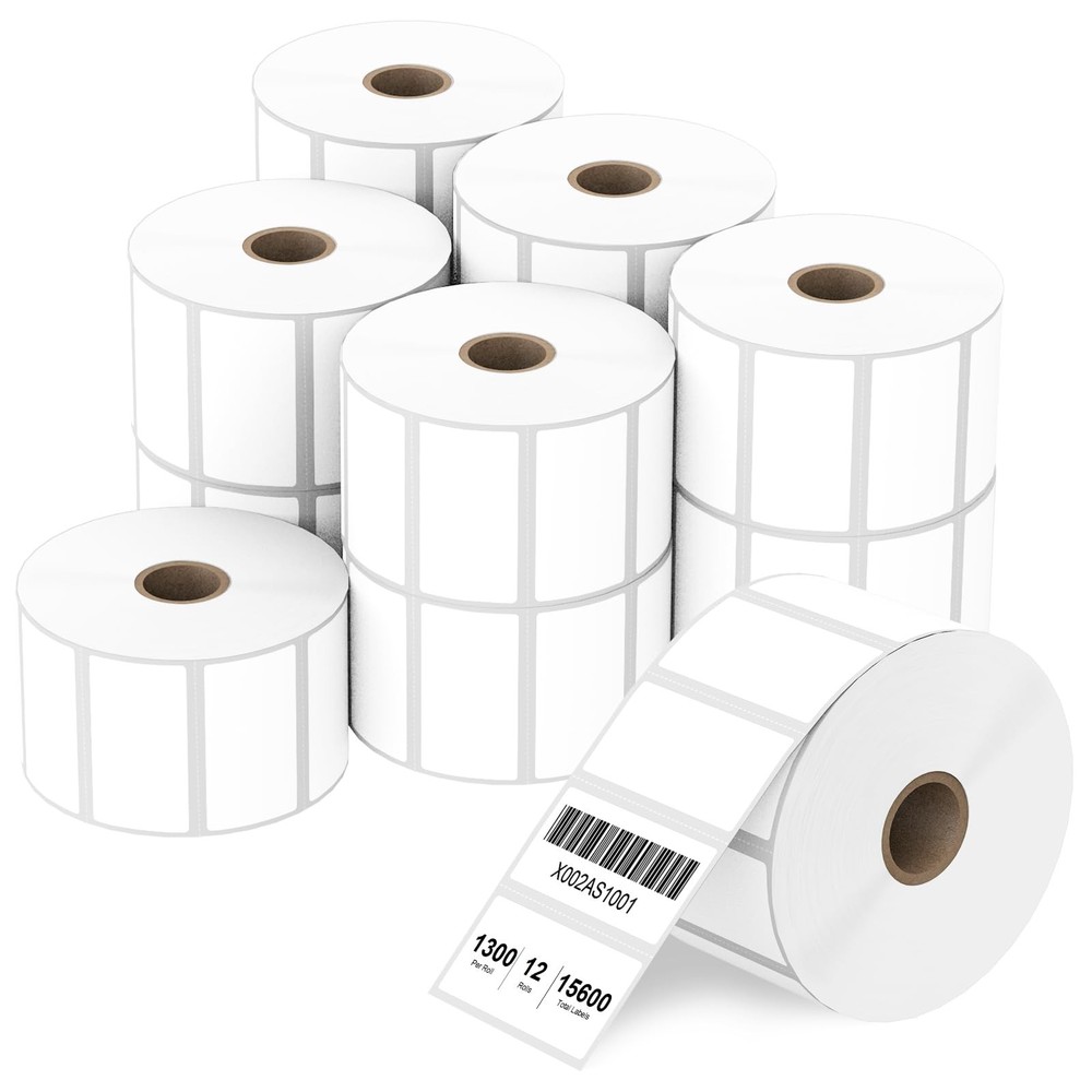 Anylabel 2″ x 1″ Direct Thermal Label, Paper for Barcodes Postage Address Per…