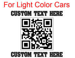 CUSTOM QR Code Sticker vinyl Decal Printed 15 inch big
