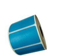 3×2 Blue Direct Thermal Labels Zebra Permanent Adhesive 1″ Core 4 RLS (3,000)
