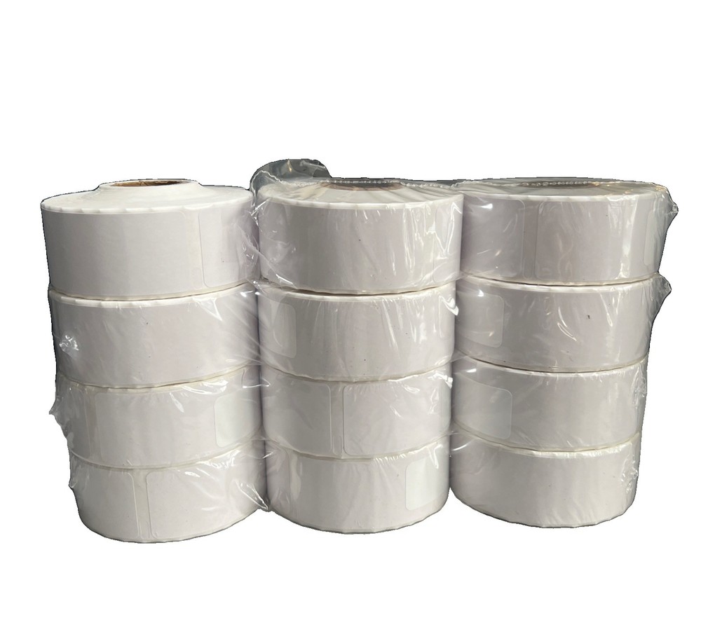 White Labels 30252 Compatible With Dymo® LabelWriter EL40 315 SE450 12 Rolls
