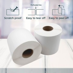 4×6 Direct Thermal Shipping Labels – 500/Roll – Compatible w/ Rollo, Zebra etc