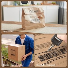 4×6 Inch Clear Thermal Shipping Labels, Premium Transparent Direct Thermal La…