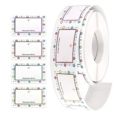 Personalize Name Stickers Assorted Color Durability 500Count for Organizing