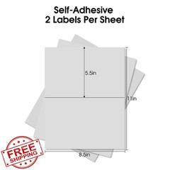 Pacific Mailer Labels 8.5×5.5 1000 Labels