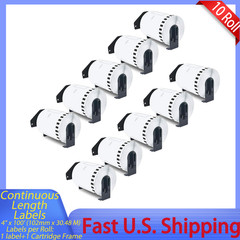 10 x (101mm x 30.4m) DK-2243 Continuous Label for Brother, with Cartridge Frame