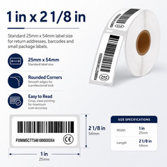 5Roll 30336 Large Return Address Labels 1×2 1/8 Inch for DYMO LabelWriter 450