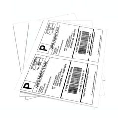 600 Half Sheet 8.5×5.5 Shipping Labels Self Adhesive For PayPal eBay Amazon