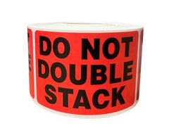 2″x3″ Red, DO NOT DOUBLE STACK Pallet Labels, 2 Rolls Of 500 Each