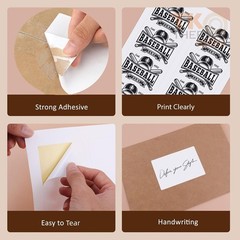 100/500 Sheets Sticker Paper Printable Strong Adhesive Mailing Shipping Labels