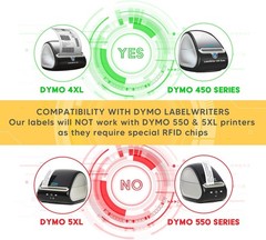 10x Dymo 30256 Labels 2-5/16″x4″ Shipping Labels for Dymo LW 450 4XL Rollo Zebra