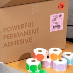Spartan Industrial 2″ Direct Thermal Multicolored Labels | Sticker Labels Per…