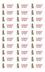 Personalized Bernese Mountain Dog Xmas Theme Address Labels Stickers 2.625″x01″