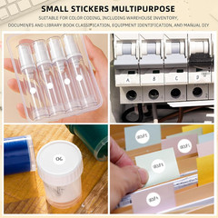 1/4 Inch Roll Color Coding Labels,4200Per round Adhesive Circle Dot Stickers Dis