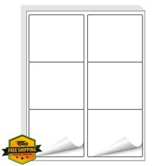 OnlyPaper 30 Sheets 6 UP Labels,Shipping Address Labels 3-1/3″ x 4″ Self Adhe…