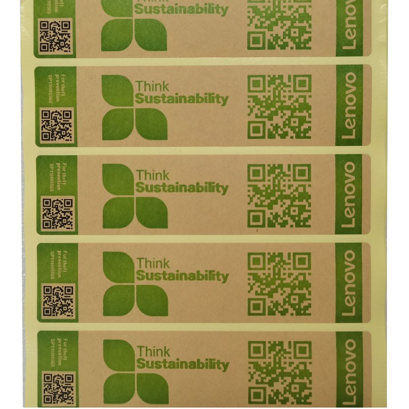 50x Lenovo Think Sustainability Stickers Label Seals Tear Away Void 125mm*30mm