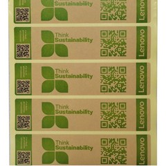 50x Lenovo Think Sustainability Stickers Label Seals Tear Away Void 125mm*30mm
