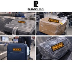 Fragile Stickers Value Pack 1″x3″ – Neon Green Yellow Orange | 6 Rolls 250/Roll