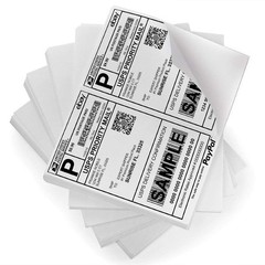 Labels 2 per Page – Half Labels for Laser & Inkjet Printers – 8.5 x 5.5 Adhes…