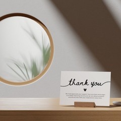 200 Thank You Cards For Small Business – Buy 1 Get 1 Free (2 Designs, 100 Each)