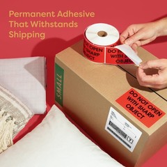 3″ X 5″ Caution Heavy Stickers (1 Roll, 500/Roll)