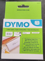 Dymo 2-5/16″ x 4″ Large White Shipping Labels 300 Labels/Roll, 30256