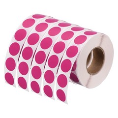 5000 Pcs Colored Dots Stickers, 1/2″ Adhesive Round Polka Coding Labels, Pink