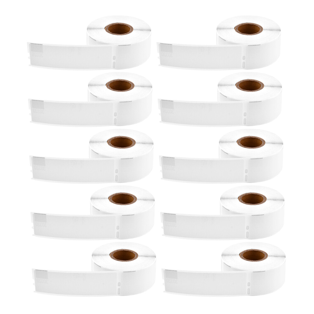 10Rolls 1 1/8″x3 1/2″ For Dymo 30320 LabelWriter Address Labels Thermal Paper