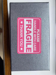 2″x3″ 200 PCS Pink Fragile Handle with Love Labels Stickers Shipping Mailing Car
