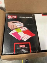Rectangular Laser Labels, 2″ x 1 1/4″, White, 3200/Case Uline premium Labels