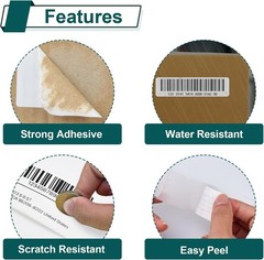 6Rolls 1” X 2 1/8” Multipurpose Labels 30336 500P/R Compatible For Dymo LW 330