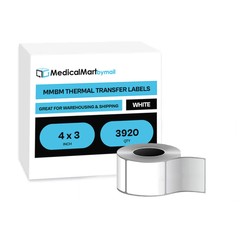 4″ x 3″ Efficient Shipping Thermal Transfer Labels, 8 Rolls/1960 Labels Per Roll