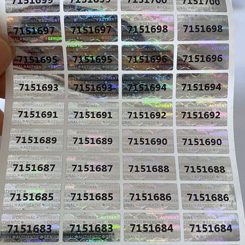 Warranty Void Hologram Security Label Sticker duplicated number sticker 600pcs