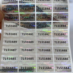 Warranty Void Hologram Security Label Sticker duplicated number sticker 600pcs