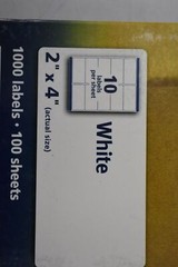 Lot Of 2 Avery 55163 Repositionable Shipping Labels 2″ x 4″ White Laser Printer