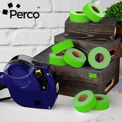 1 Line Green Labels 1 Sleeve 8000 Blank Pricing Labels for Perco Price Guns