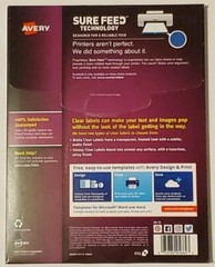 Avery 5664 Matte Clear Address Shipping Label Laser Printer 3-1/3″x4″ 300 Labels