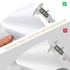 Printable Sticker Paper for Inkjet Printer 40 Sheets 8.5″ x11” Matte Sticker