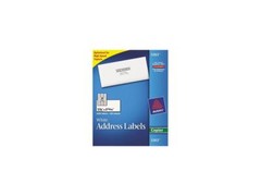 Avery 5363 Self-Adhesive Address Labels for Copiers, 1-3/8 x 2-13/16, White, 240
