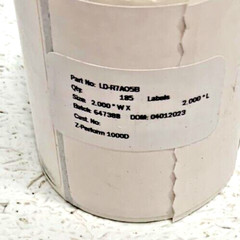 NEW Lot of 30 Zebra LD-R7AO5B Z-Perform 1000D 2″ X 2″ Paper Labels 185 Per Roll