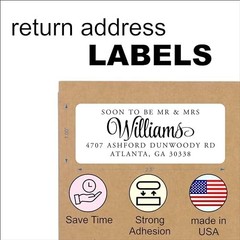 Custom Return Address Labels – Personalized Peel and Stick Stickers for Mail, 10