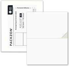 Shipping Labels with Self Adhesive, Square Corner, 200 Labels, Matte White