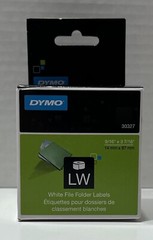 DYMO 30327 LabelWriter 1-UP File Folder Labels 9/16 x 3 7/16 White